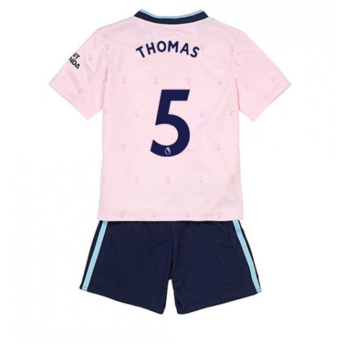 Dres Arsenal Thomas Partey #5 Rezervni za djecu 2022-23 Kratak Rukav (+ kratke hlače)